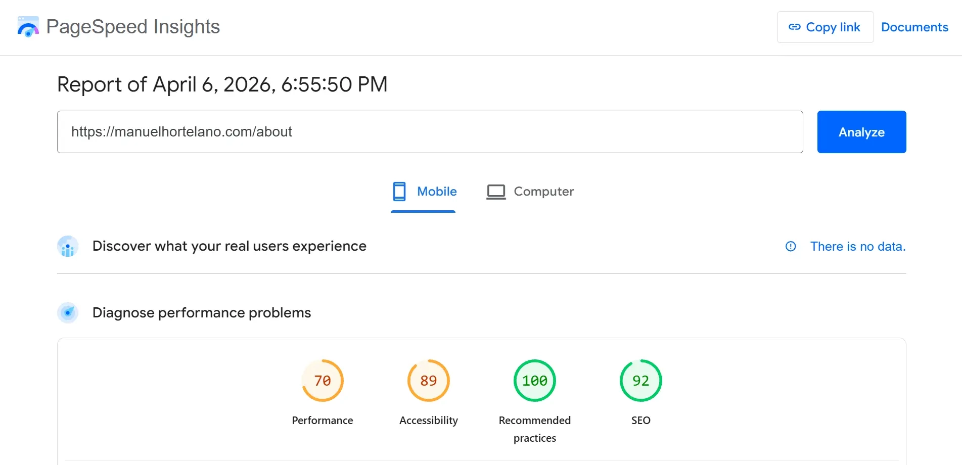 [Insert Baseline Architecture Audit Screenshot here] Snapshot of the original portfolio stack highlighting contract inconsistency, fragmented interaction rules, and missing delivery guardrails.