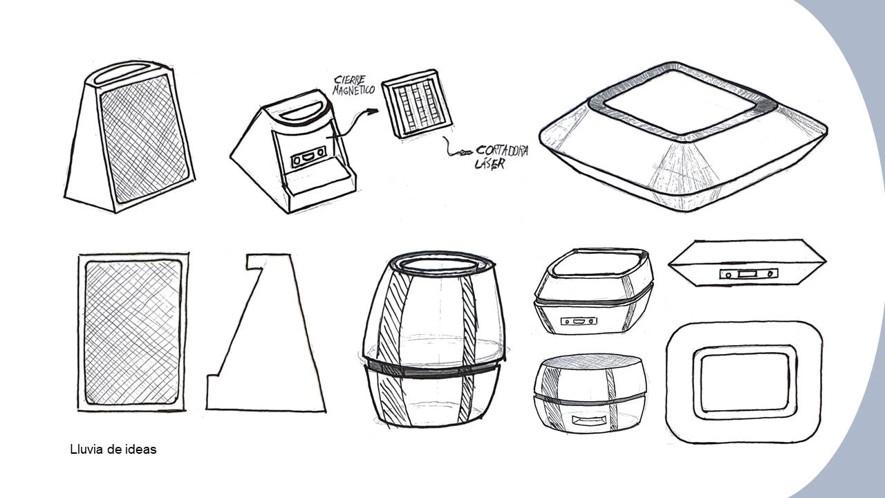 Initial brainstorming sketches