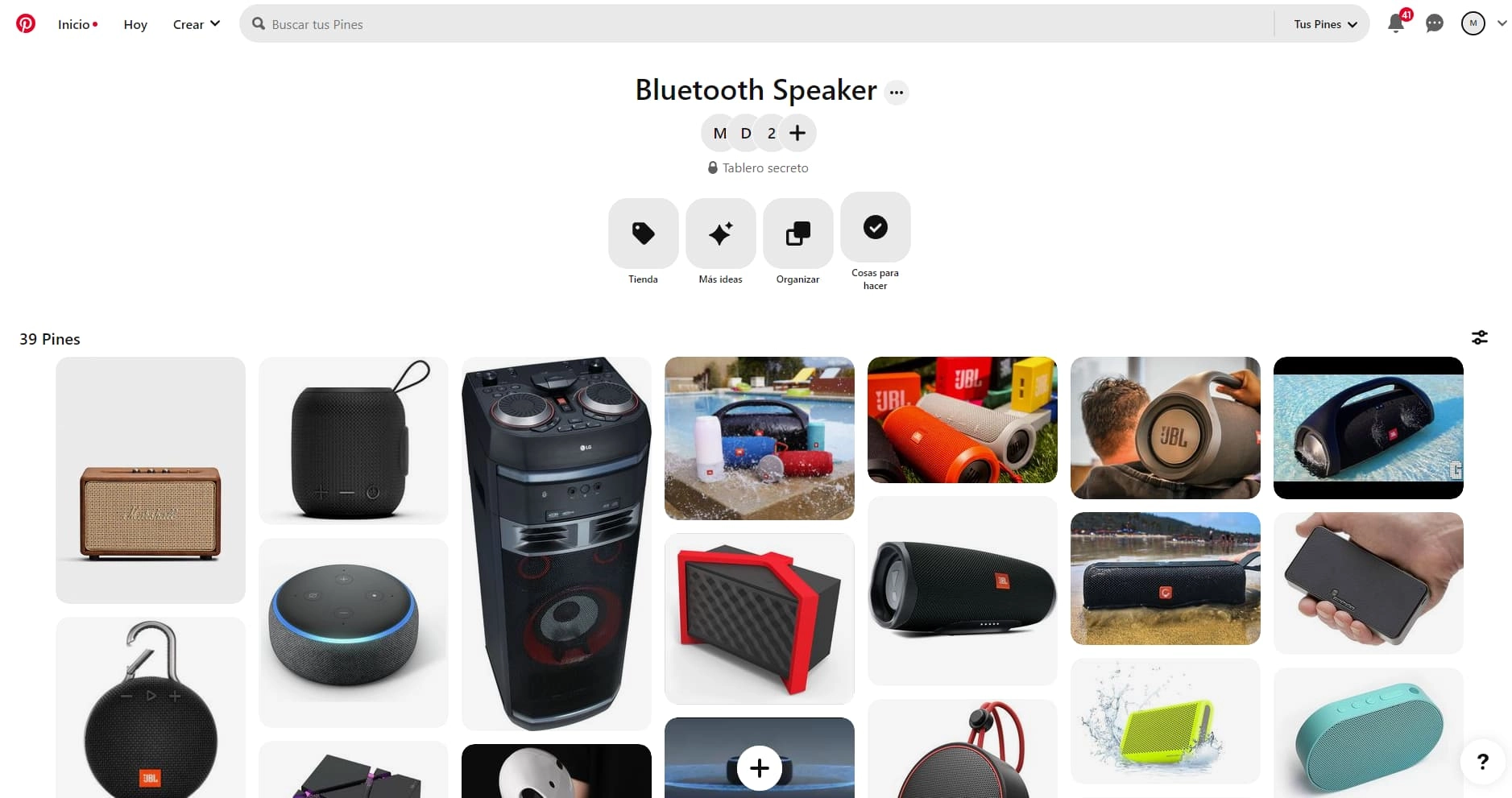 Initial brainstorming sketches