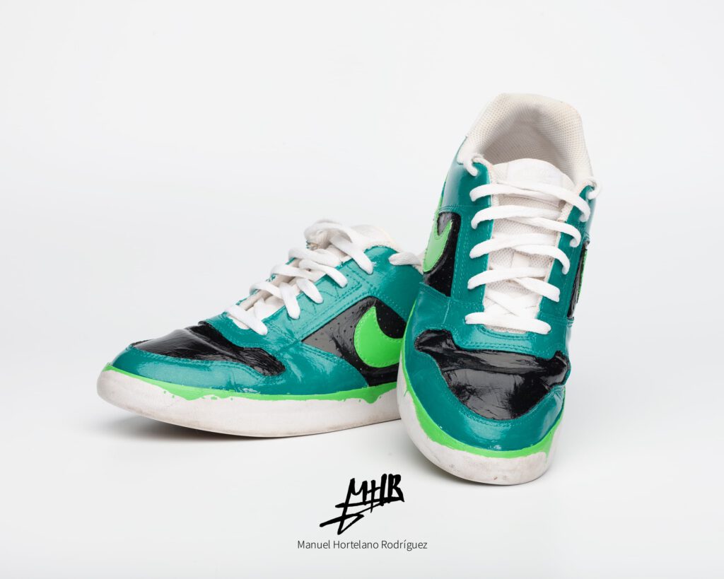 Photo of the custom sneakers