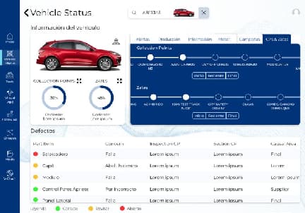 Screenshot of the application after the change