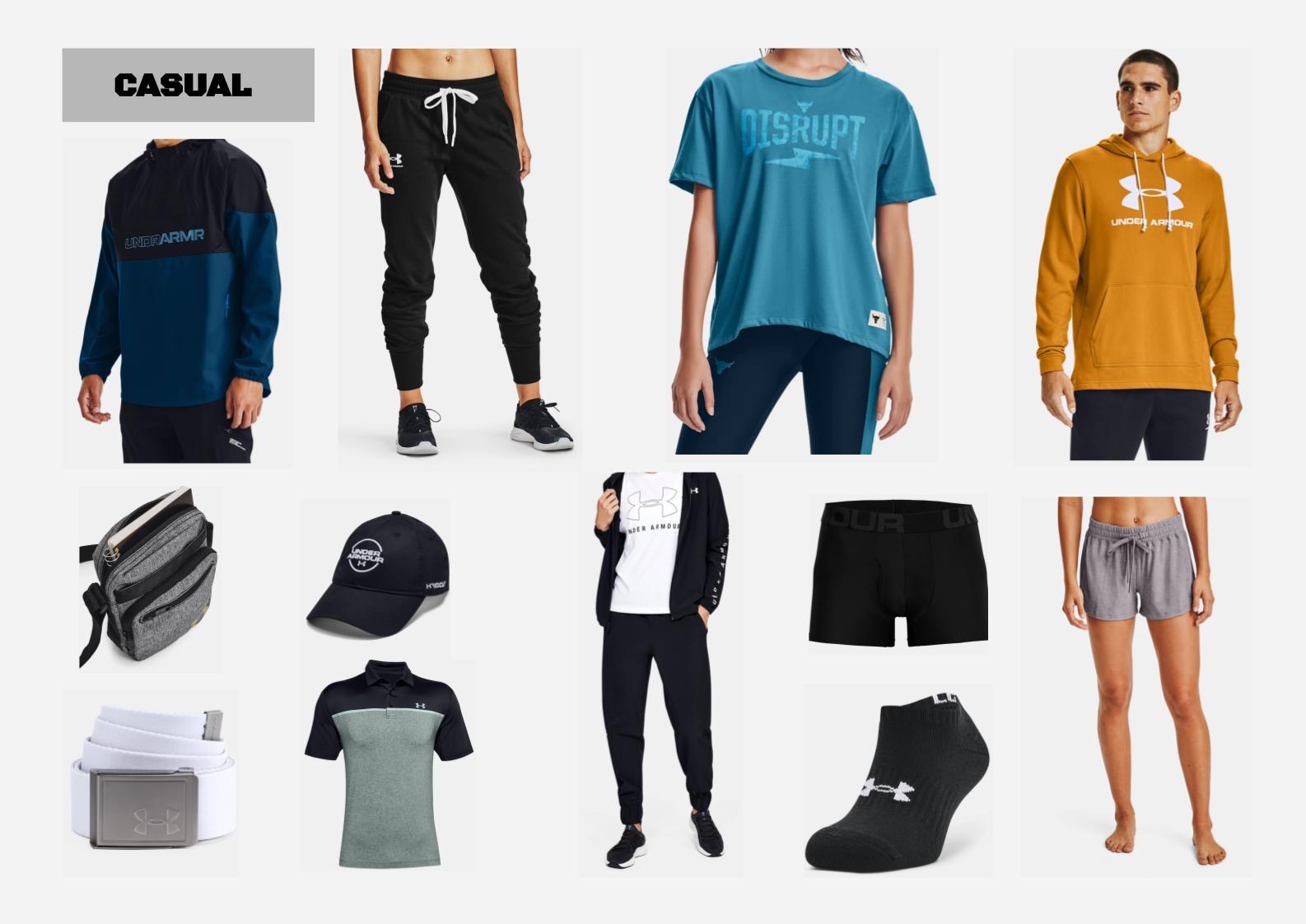 Moodboard of Under Armour