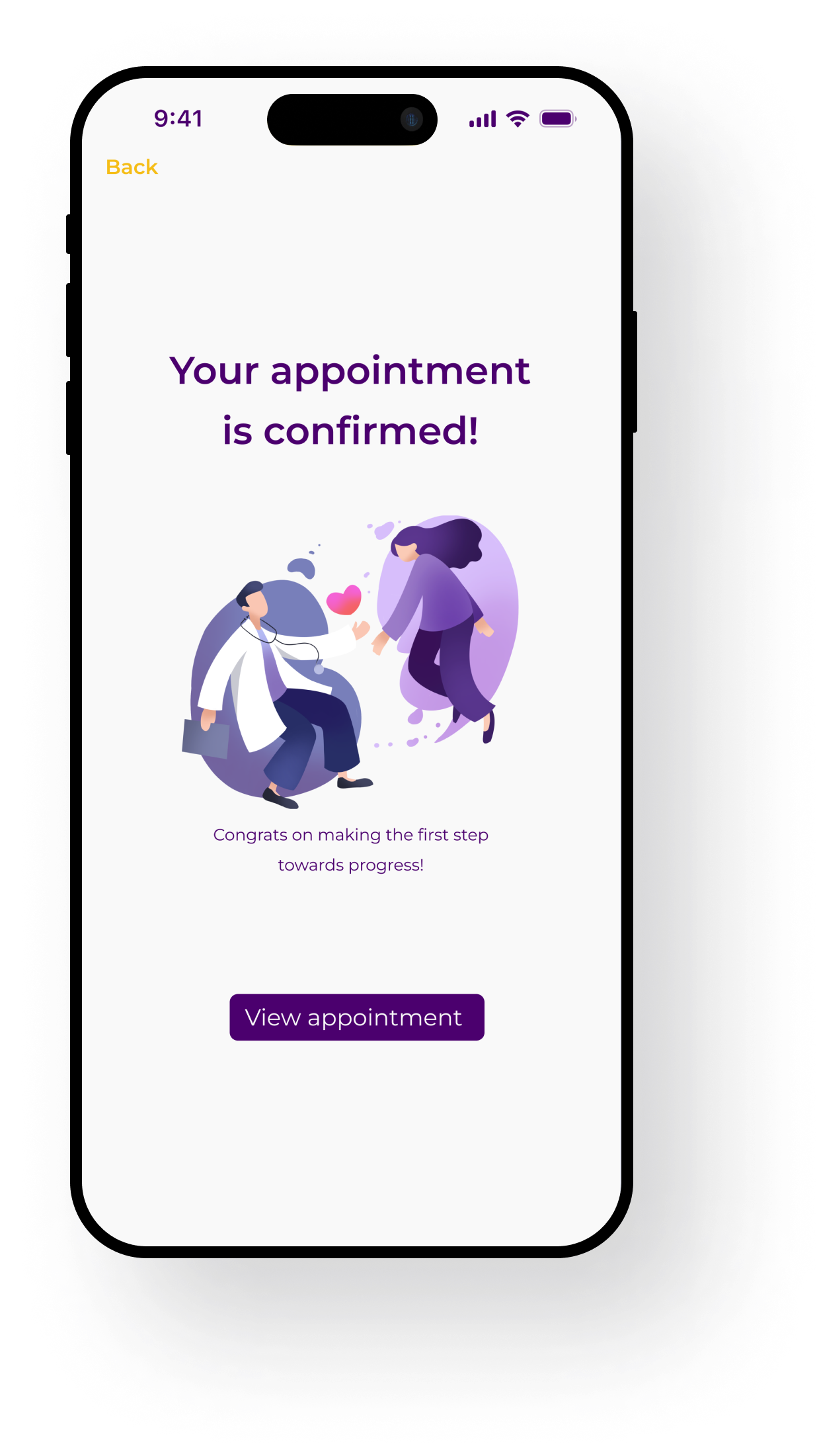 Mockup of the application